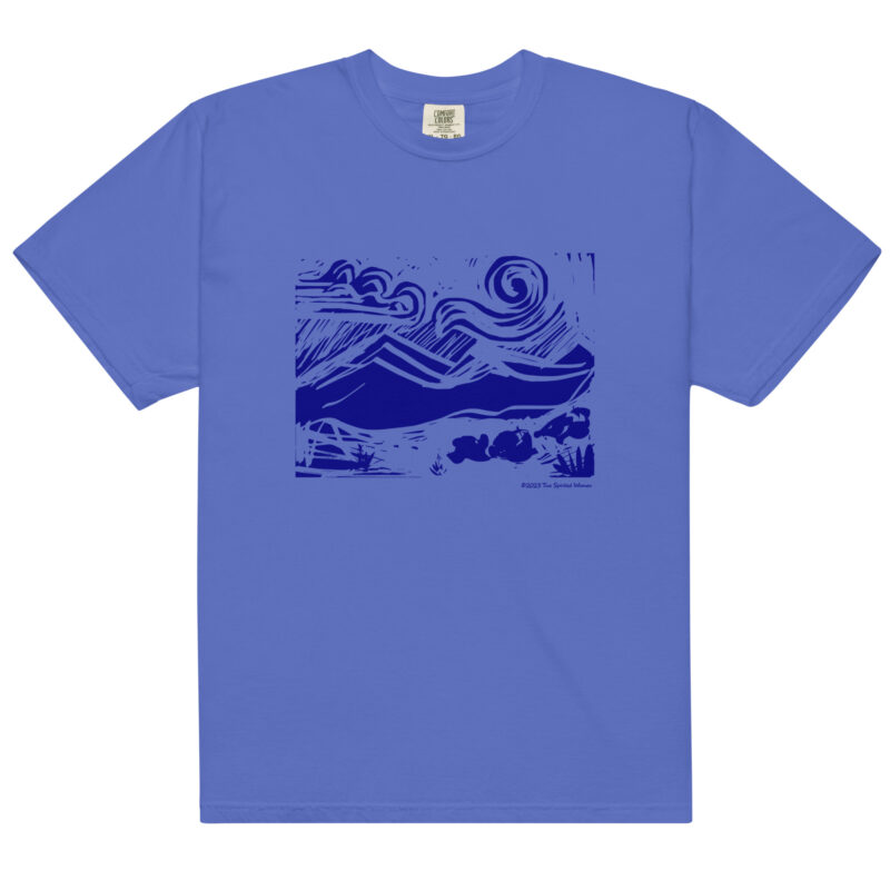 BLUE MOUNTAINS - Unisex Soft Heavyweight Tee - Image 5