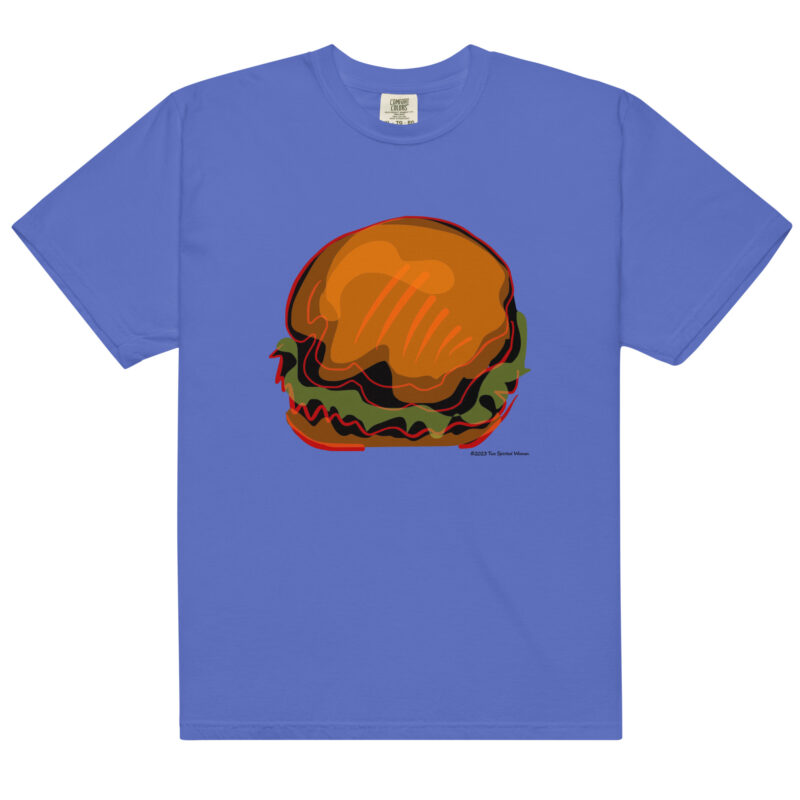 BURGER - Unisex Soft Heavyweight Tee - Image 7