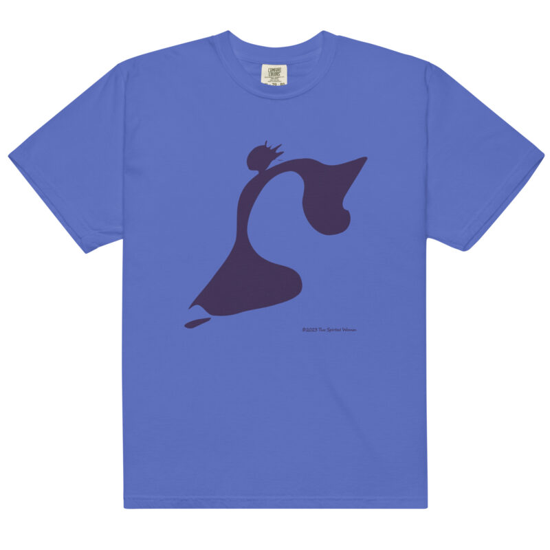 TAKE THE LEAP (purple) - Unisex Soft Heavyweight Tee - Image 6