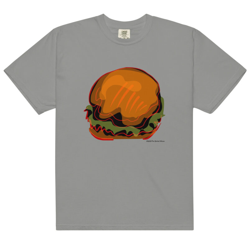 BURGER - Unisex Soft Heavyweight Tee - Image 11
