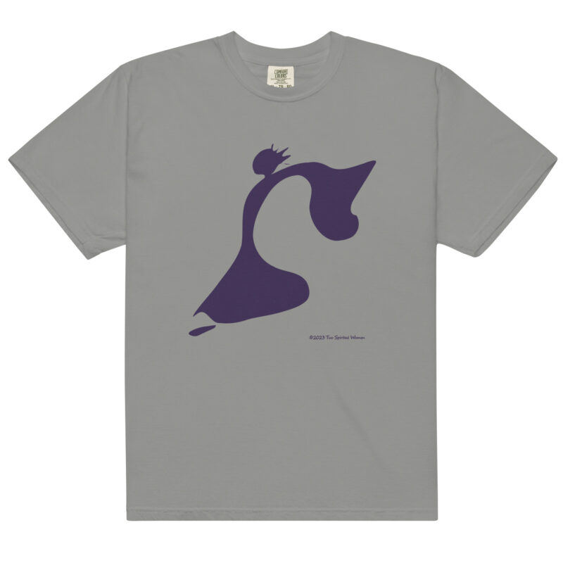 TAKE THE LEAP (purple) - Unisex Soft Heavyweight Tee - Image 10