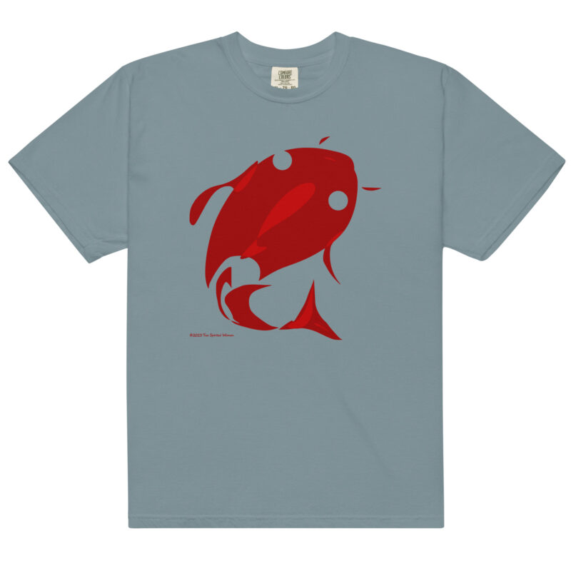 RED FISH - Unisex Soft Heavyweight Tee - Image 6