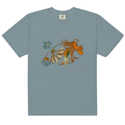 FLOWERS & WINGS - Unisex Soft Heavyweight Tee