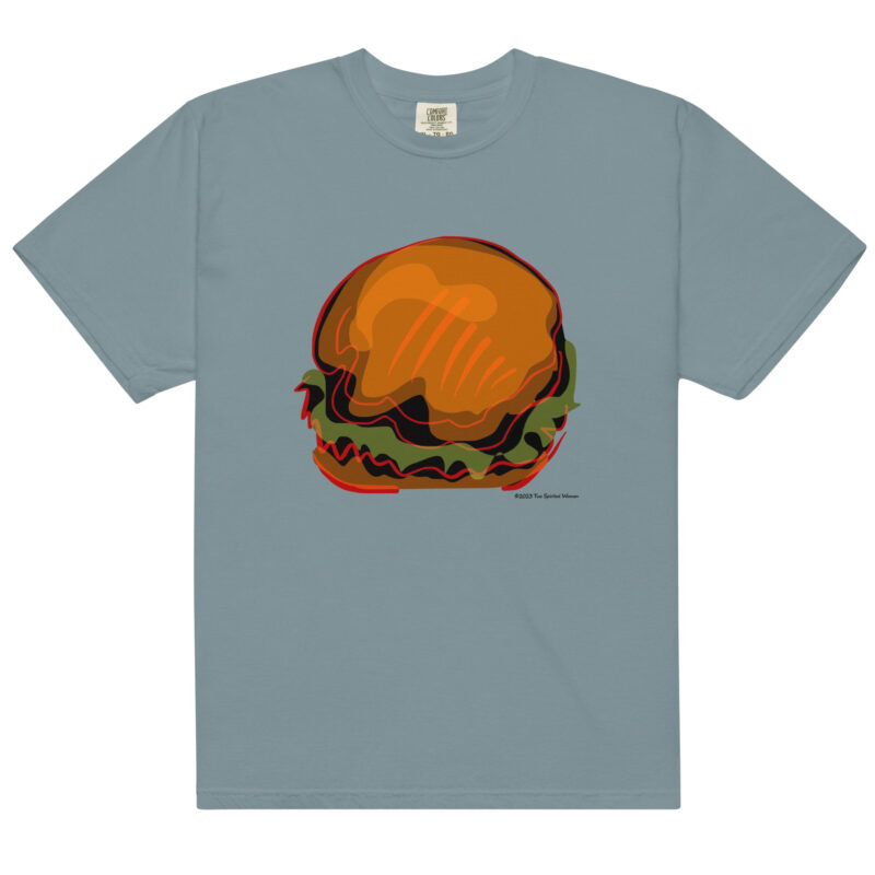 BURGER - Unisex Soft Heavyweight Tee - Image 10