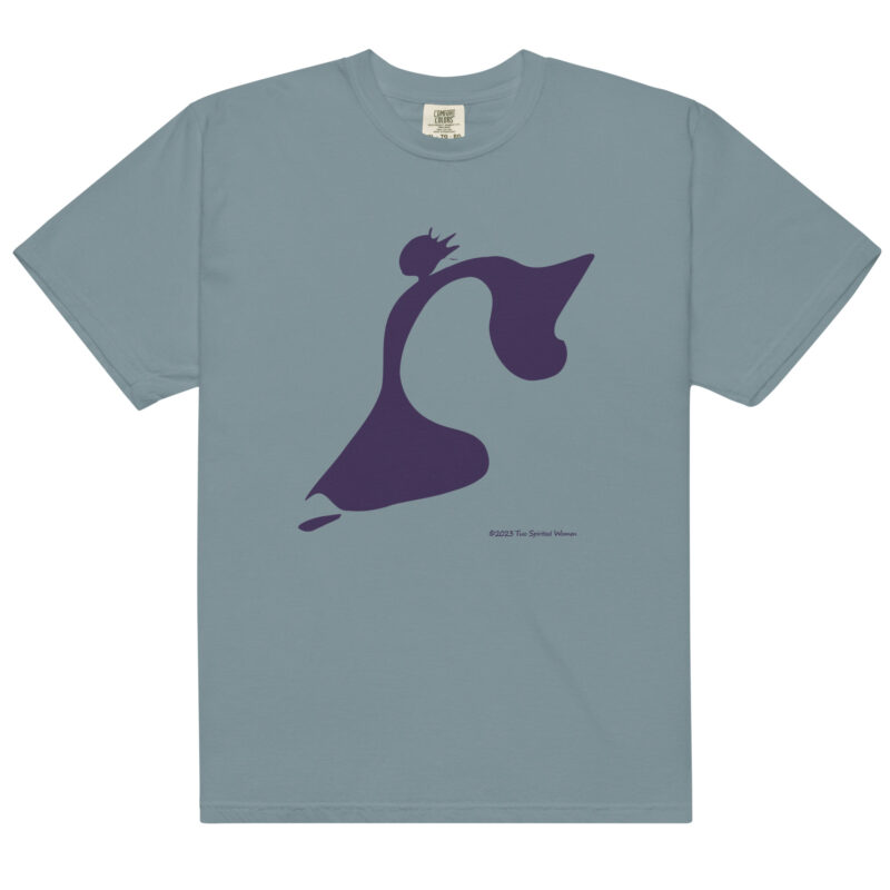 TAKE THE LEAP (purple) - Unisex Soft Heavyweight Tee - Image 9