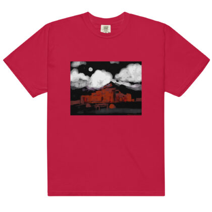 TAOS PUEBLO NIGHT - Unisex Soft Heavyweight Tee