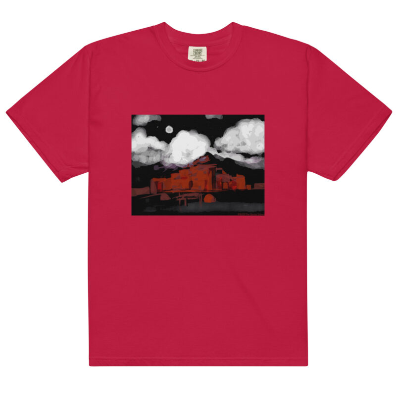 TAOS PUEBLO NIGHT - Unisex Soft Heavyweight Tee