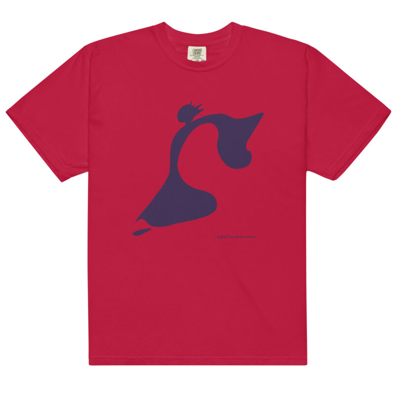 TAKE THE LEAP (purple) - Unisex Soft Heavyweight Tee - Image 3