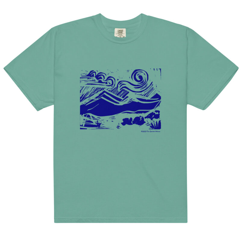 BLUE MOUNTAINS - Unisex Soft Heavyweight Tee - Image 11