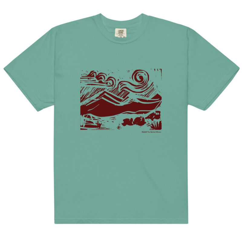 SANGRE DE CRISTO MOUNTAINS - Unisex Soft Heavyweight Tee - Image 13