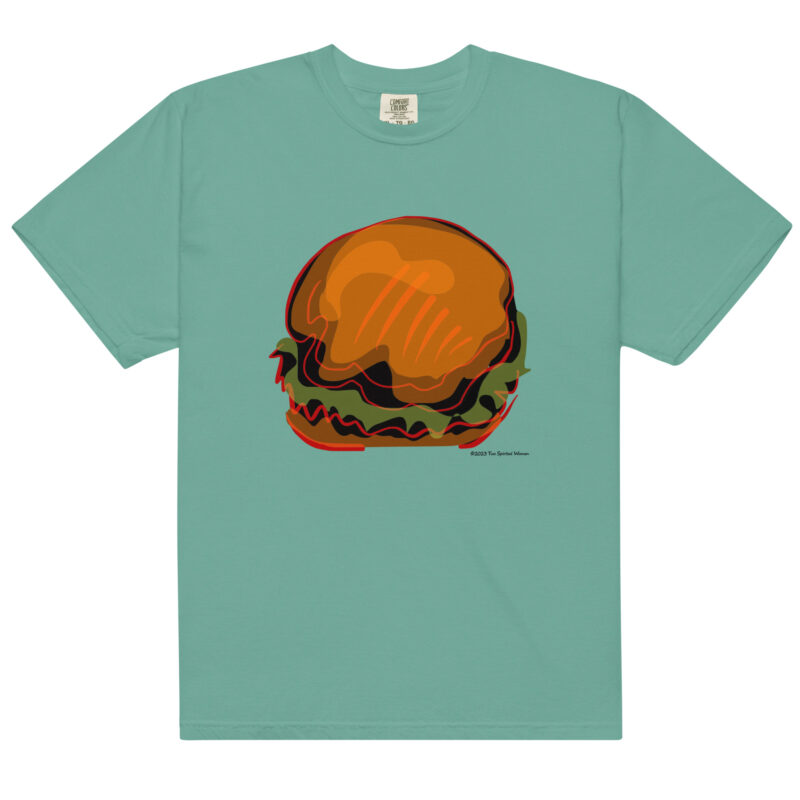 BURGER - Unisex Soft Heavyweight Tee - Image 13