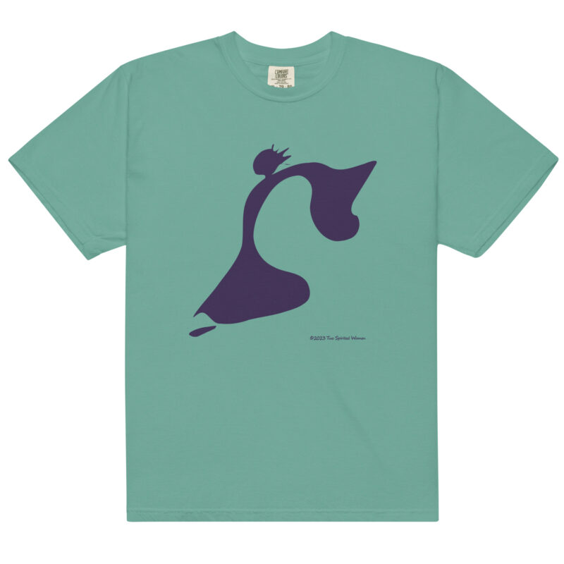 TAKE THE LEAP (purple) - Unisex Soft Heavyweight Tee - Image 12