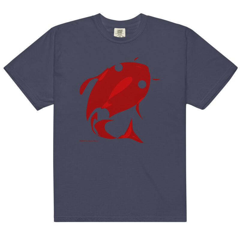 RED FISH - Unisex Soft Heavyweight Tee - Image 3