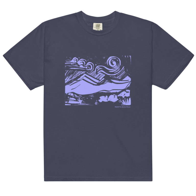 BLUE MOUNTAINS - Unisex Soft Heavyweight Tee - Image 14