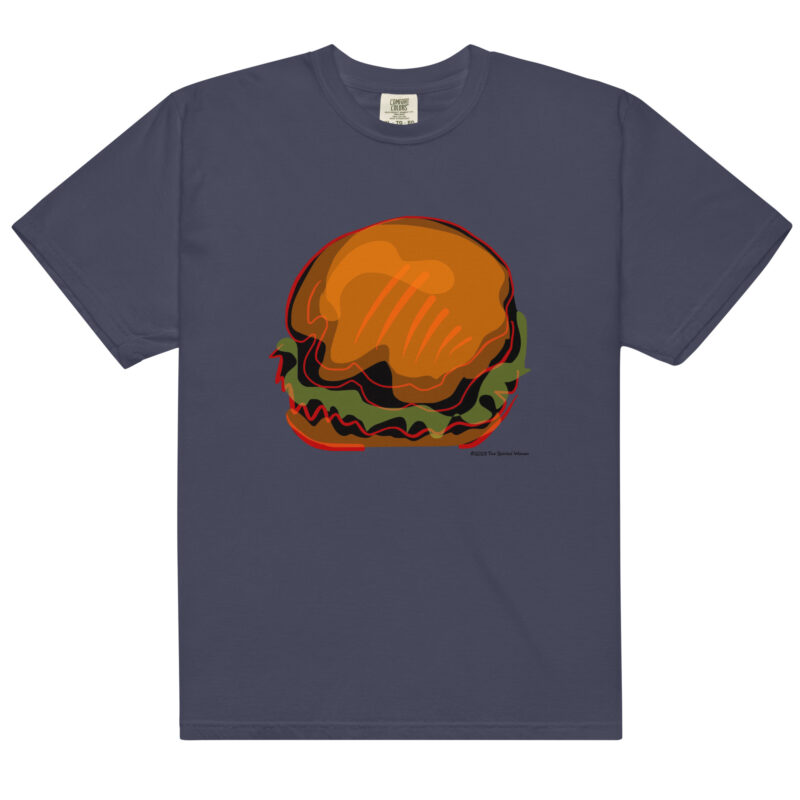 BURGER - Unisex Soft Heavyweight Tee - Image 4