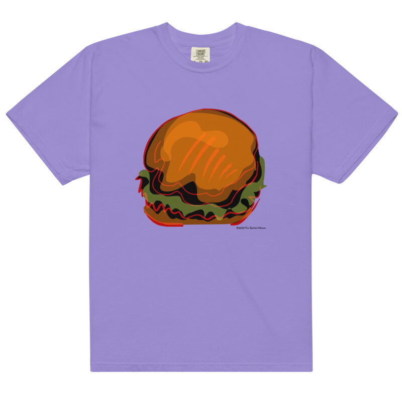 BURGER - Unisex Soft Heavyweight Tee - Image 12
