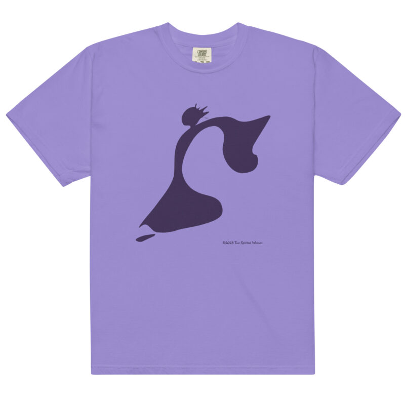 TAKE THE LEAP (purple) - Unisex Soft Heavyweight Tee - Image 11