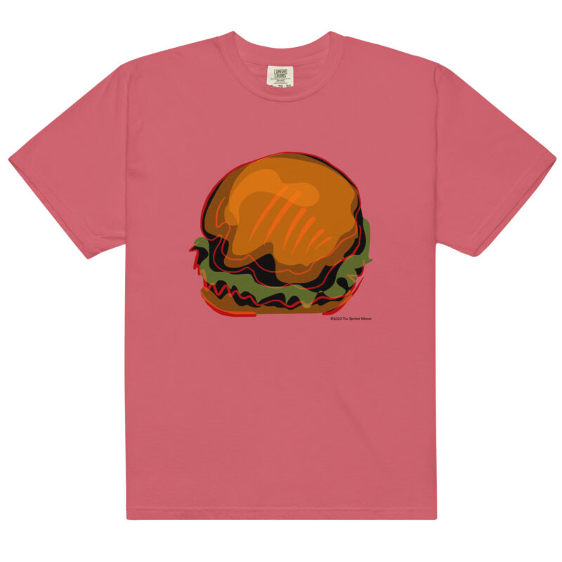 BURGER - Unisex Soft Heavyweight Tee - Image 8