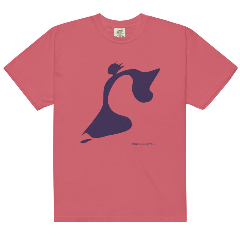 TAKE THE LEAP (purple) - Unisex Soft Heavyweight Tee - Image 7
