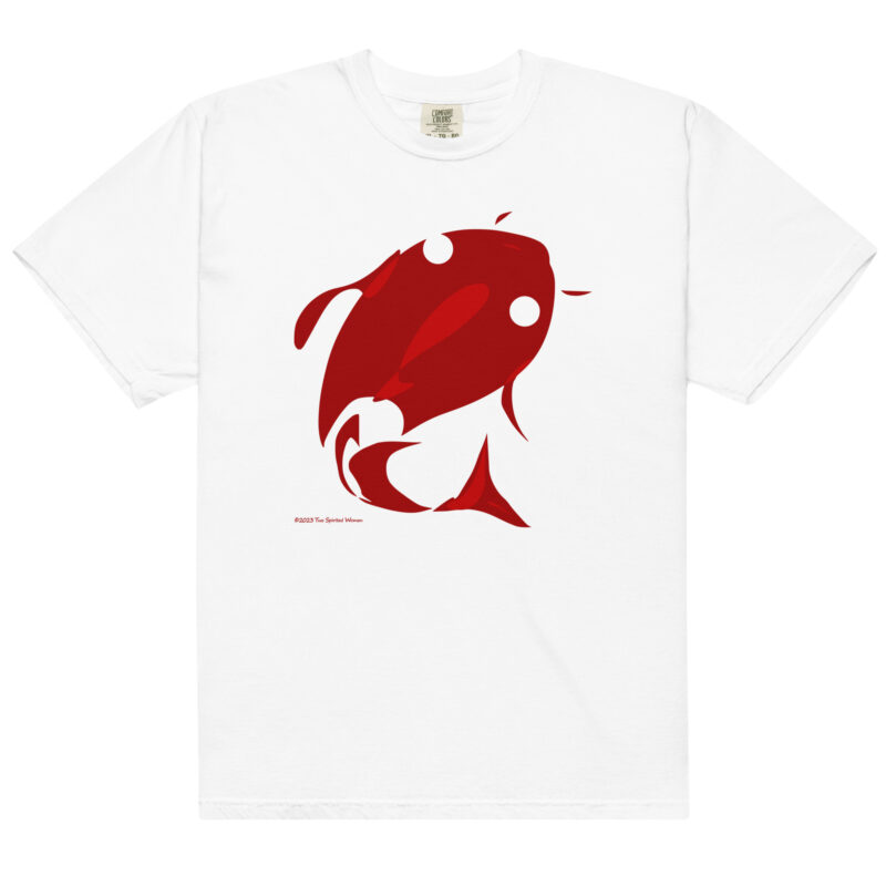 RED FISH - Unisex Soft Heavyweight Tee - Image 8