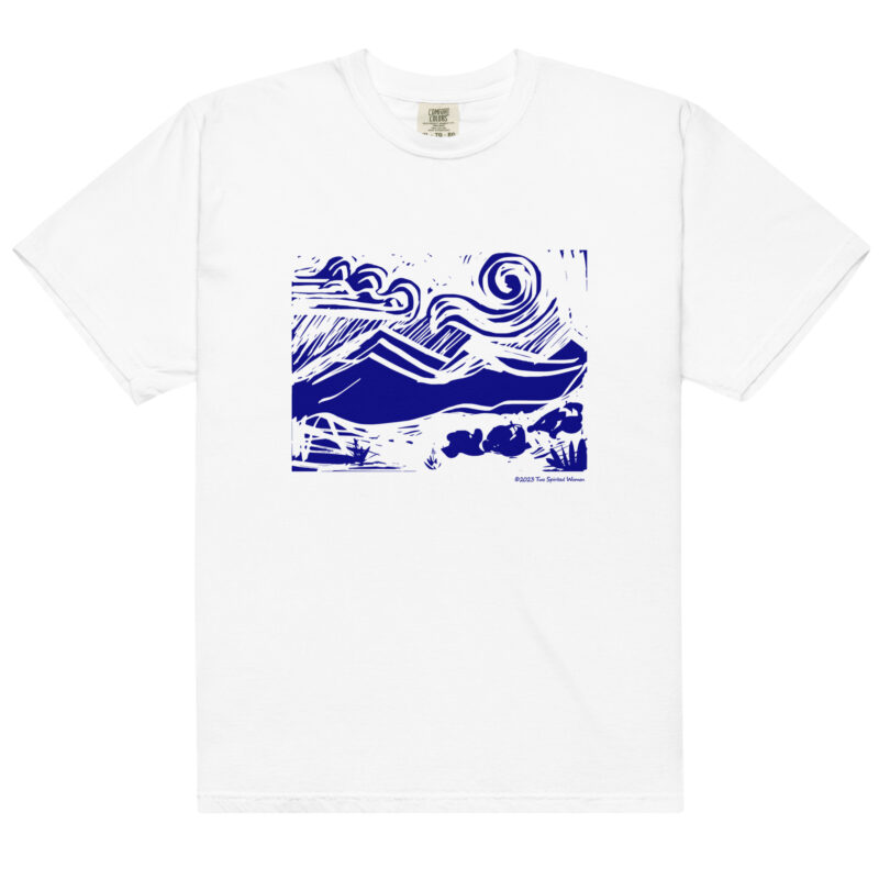 BLUE MOUNTAINS - Unisex Soft Heavyweight Tee - Image 13