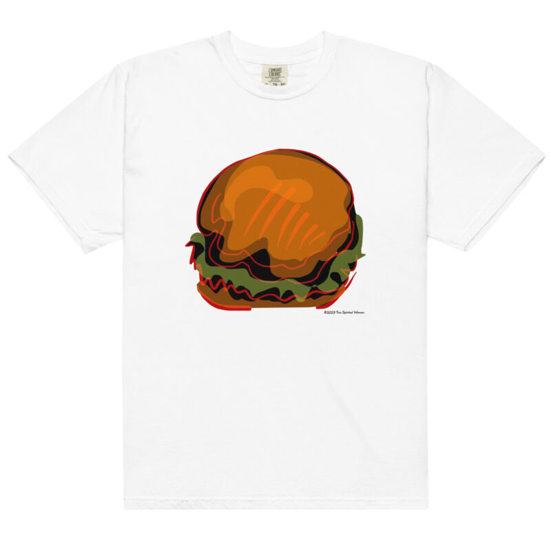 BURGER - Unisex Soft Heavyweight Tee - Image 15