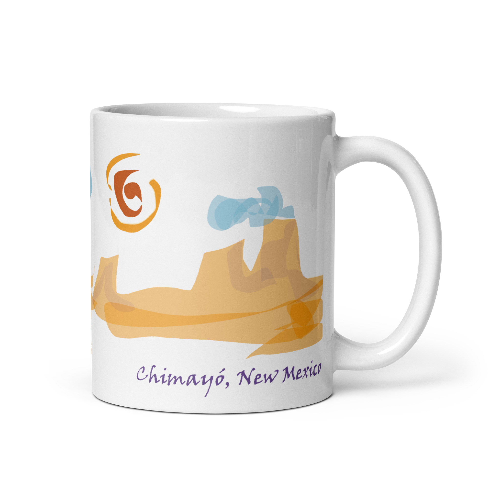 CHIMAYO PILGRIMAGE - White Mug, 11, 15 & 20 oz - Image 14