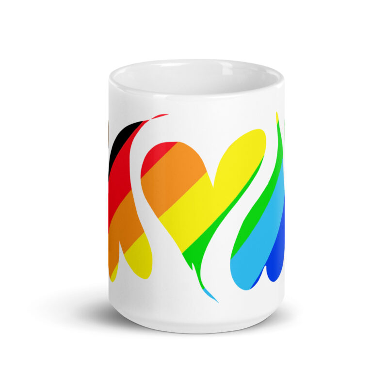 HEARTS OF PRIDE - White Mug, 11, 15 & 20 oz - Image 6