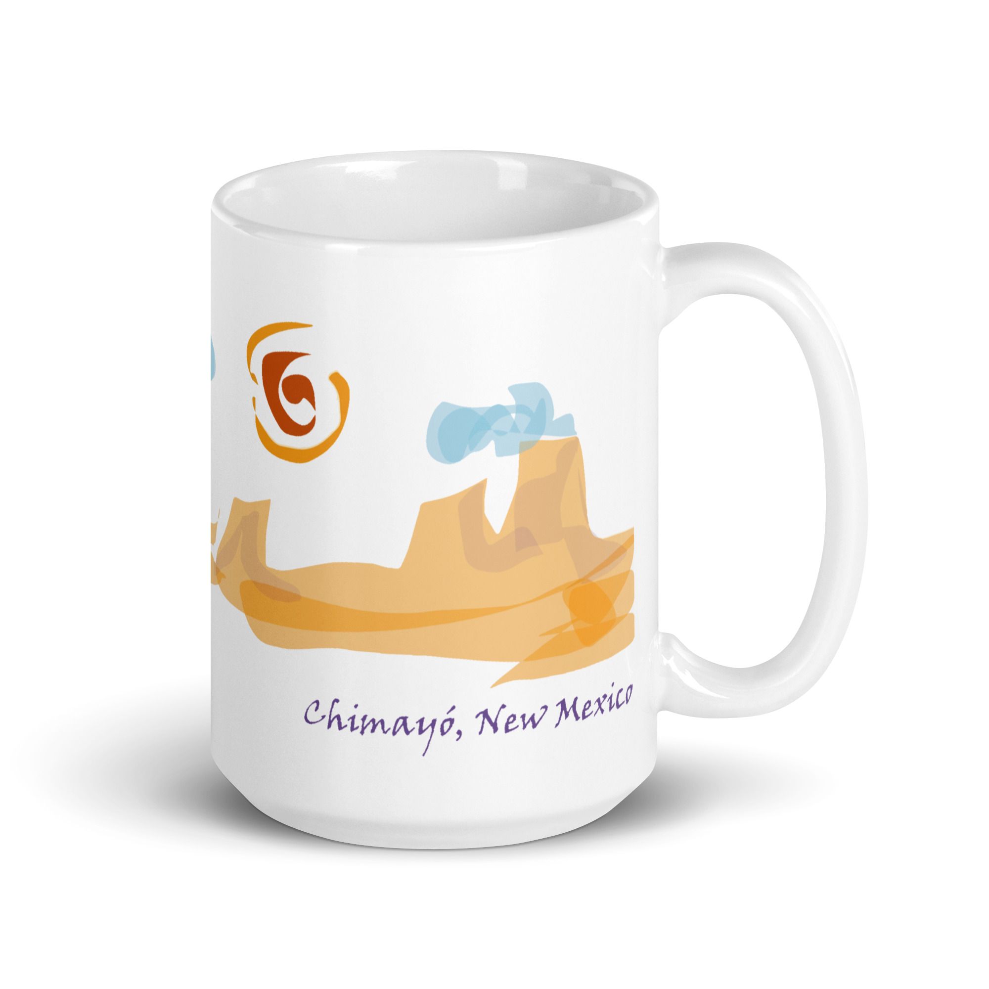 CHIMAYO PILGRIMAGE - White Mug, 11, 15 & 20 oz - Image 3