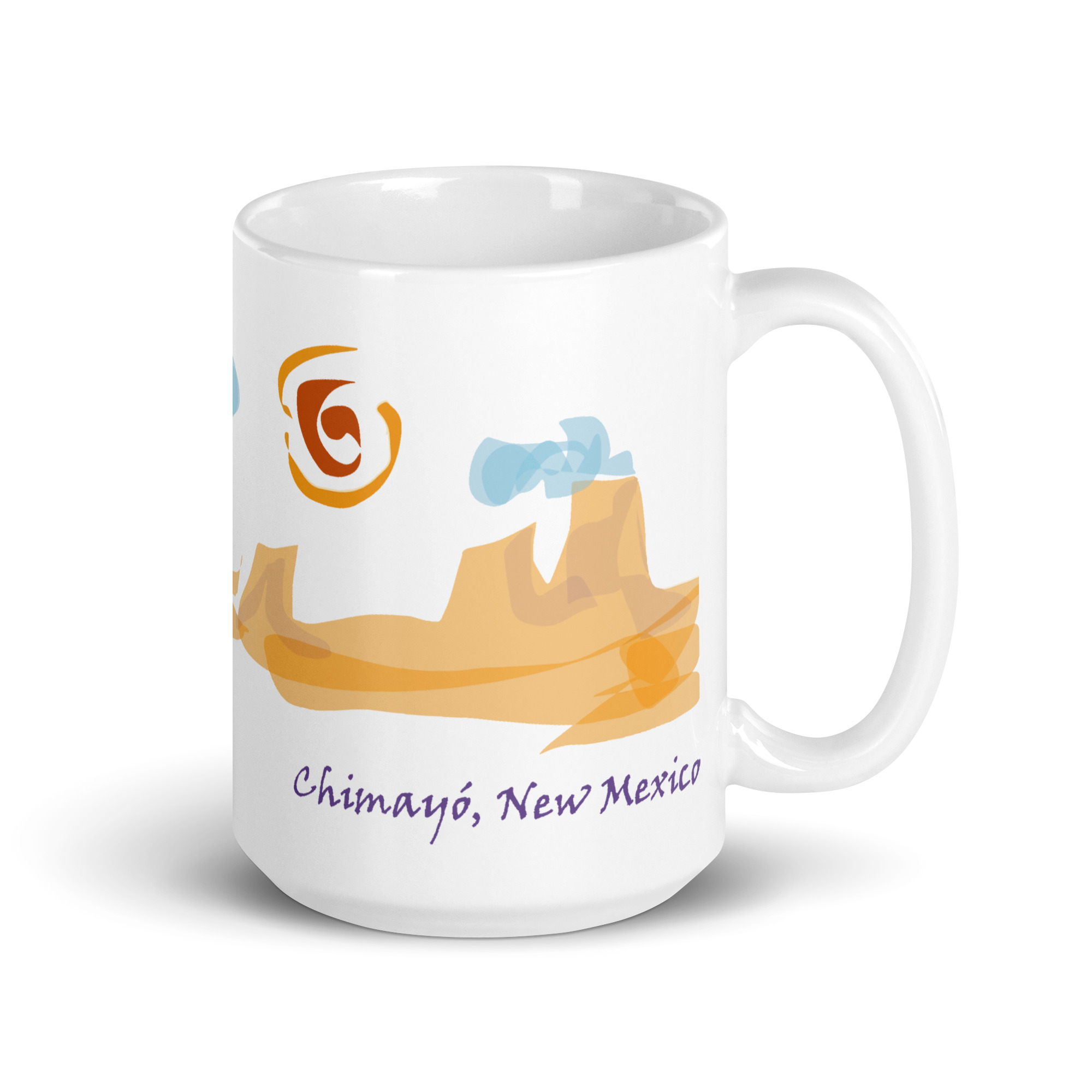 CHIMAYO PILGRIMAGE - White Mug, 11, 15 & 20 oz - Image 20