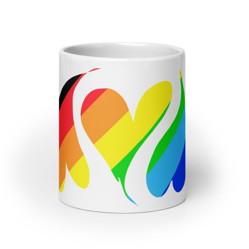 HEARTS OF PRIDE - White Mug, 11, 15 & 20 oz - Image 9