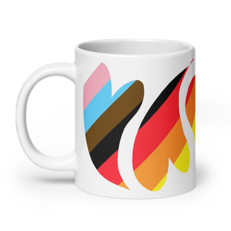 HEARTS OF PRIDE - White Mug, 11, 15 & 20 oz - Image 8