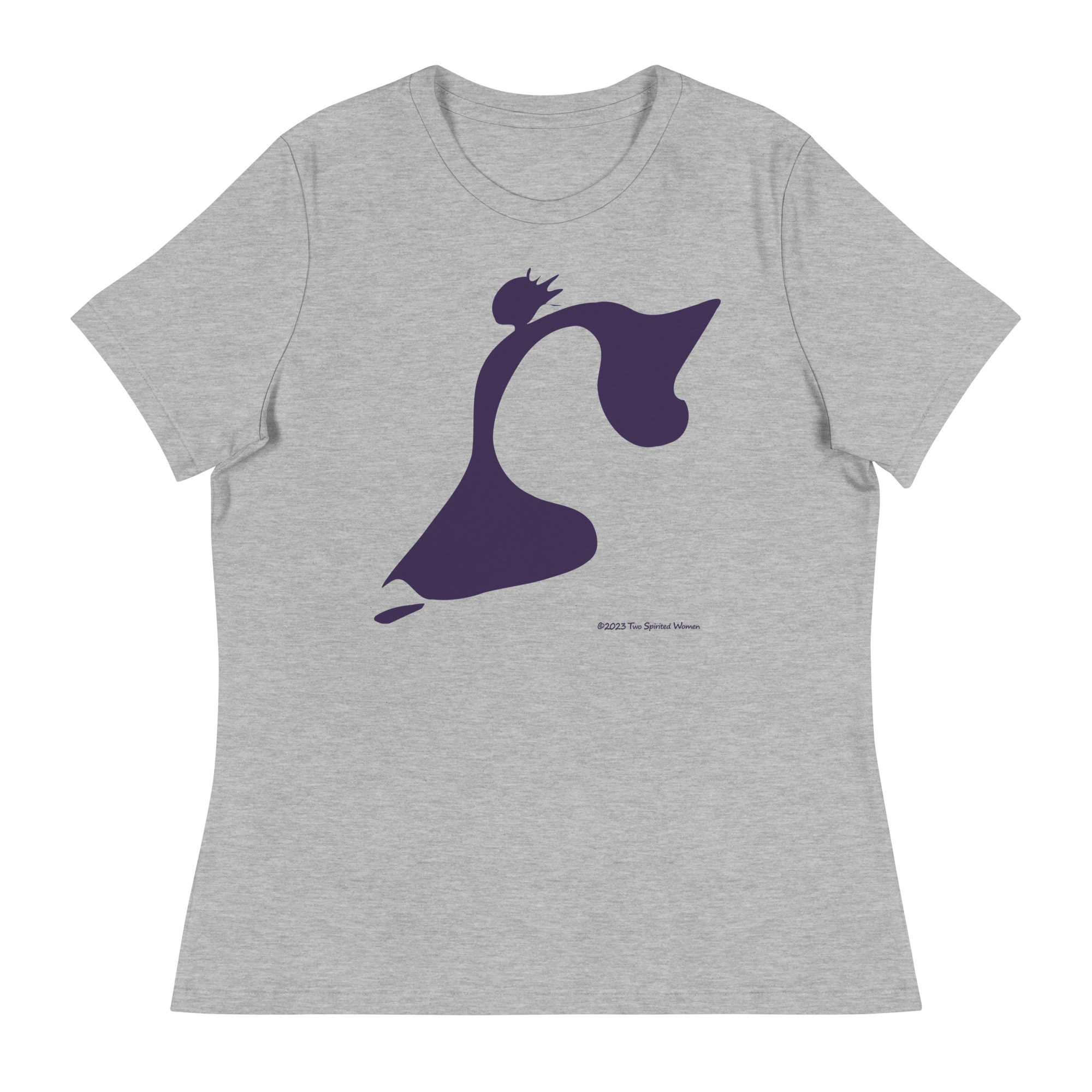 TAKE THE LEAP (purple) - Women's Relaxed T-Shirt - Image 8