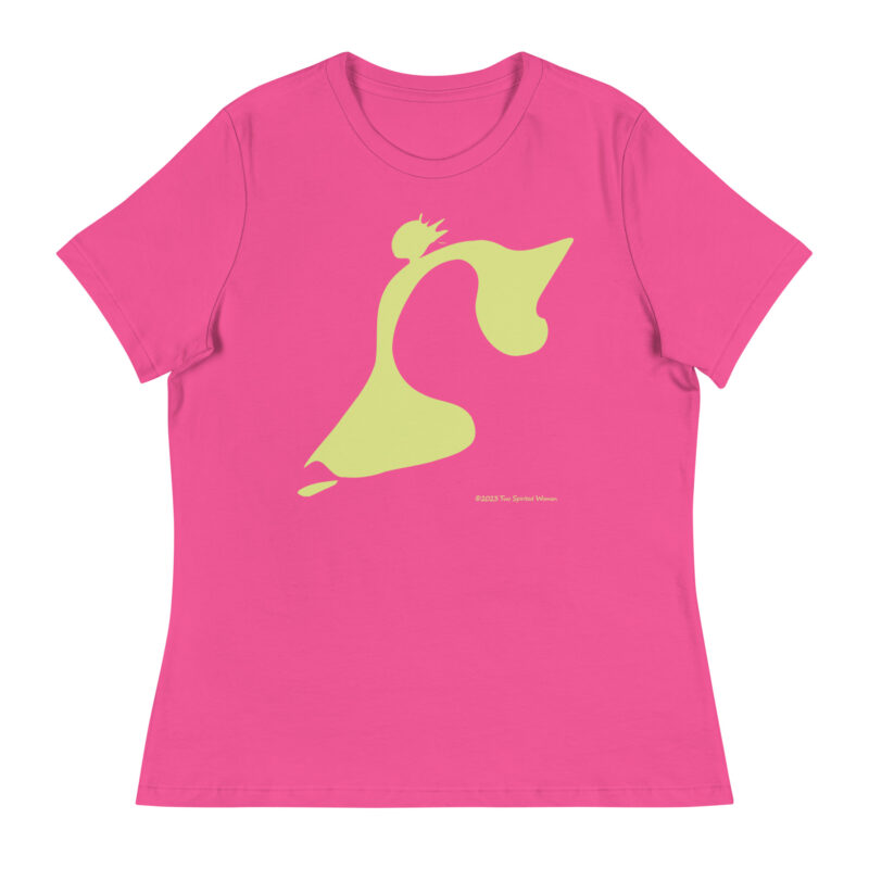 TAKE THE LEAP (yellow) - Women's Relaxed T-Shirt - Image 6