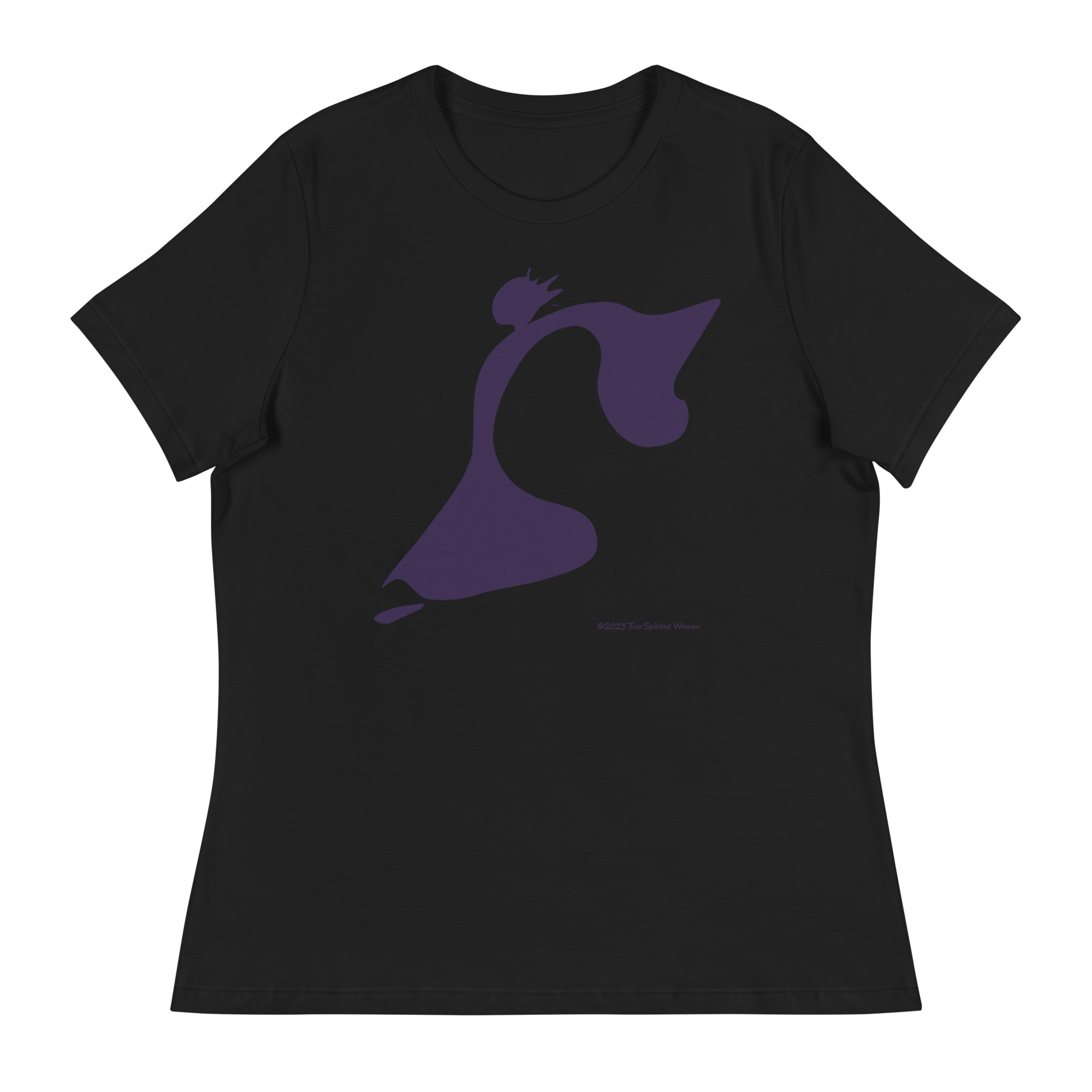 TAKE THE LEAP (purple) - Women's Relaxed T-Shirt - Image 2