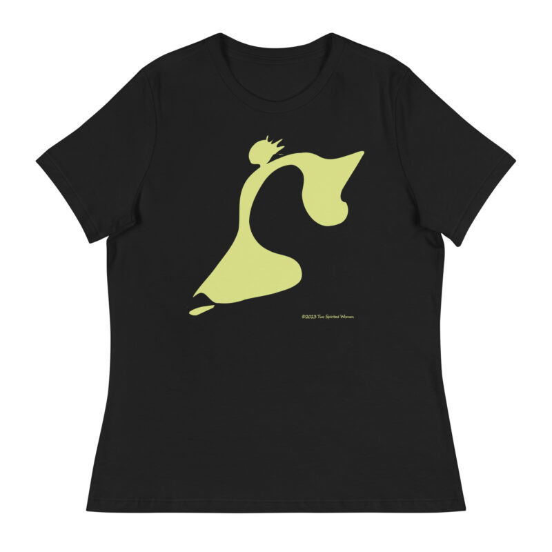 TAKE THE LEAP (yellow) - Women's Relaxed T-Shirt - Image 3