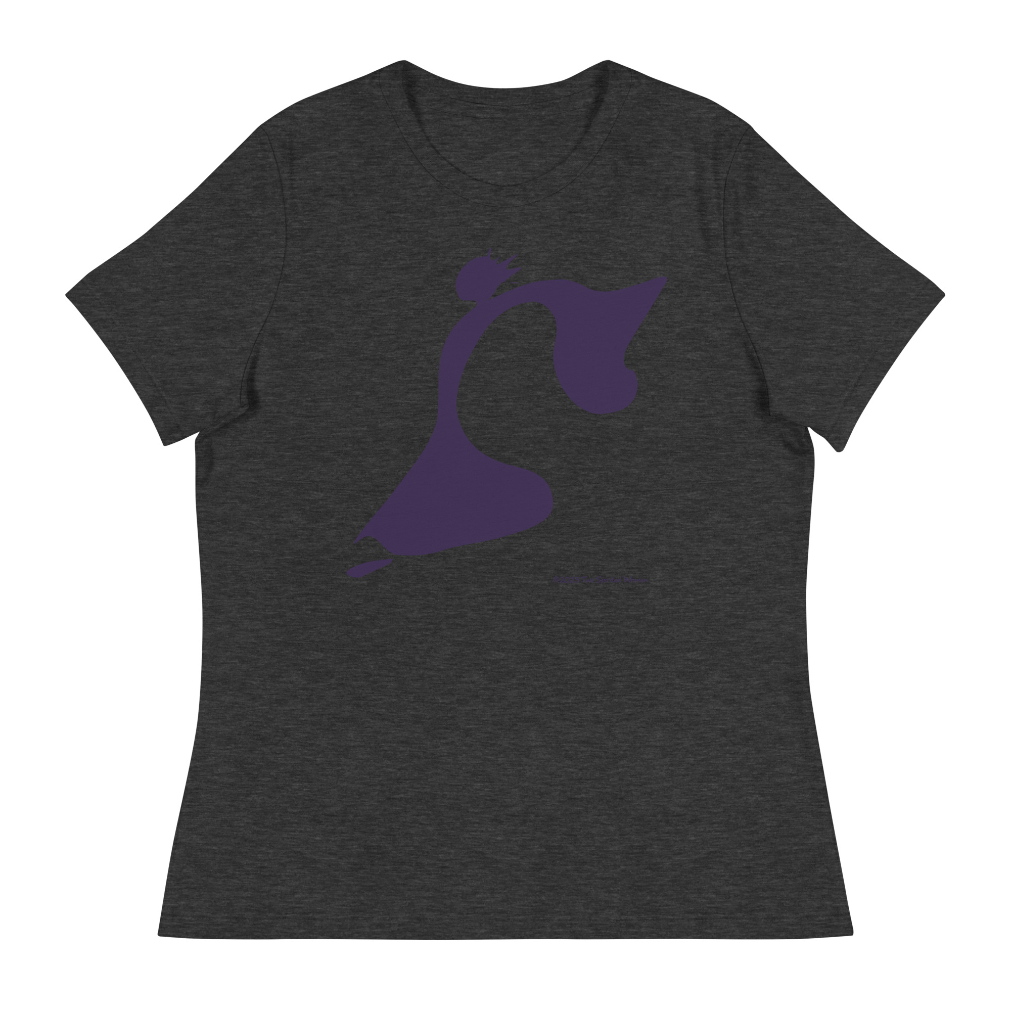 TAKE THE LEAP (purple) - Women's Relaxed T-Shirt - Image 3