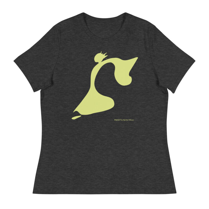 TAKE THE LEAP (yellow) - Women's Relaxed T-Shirt - Image 4
