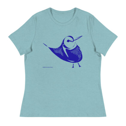 PERKY BIRD (blue) - Women's Relaxed T-Shirt