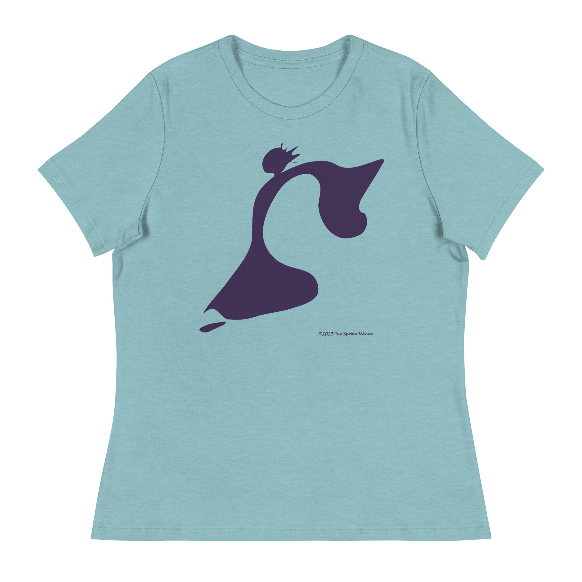 TAKE THE LEAP (purple) - Women's Relaxed T-Shirt - Image 7