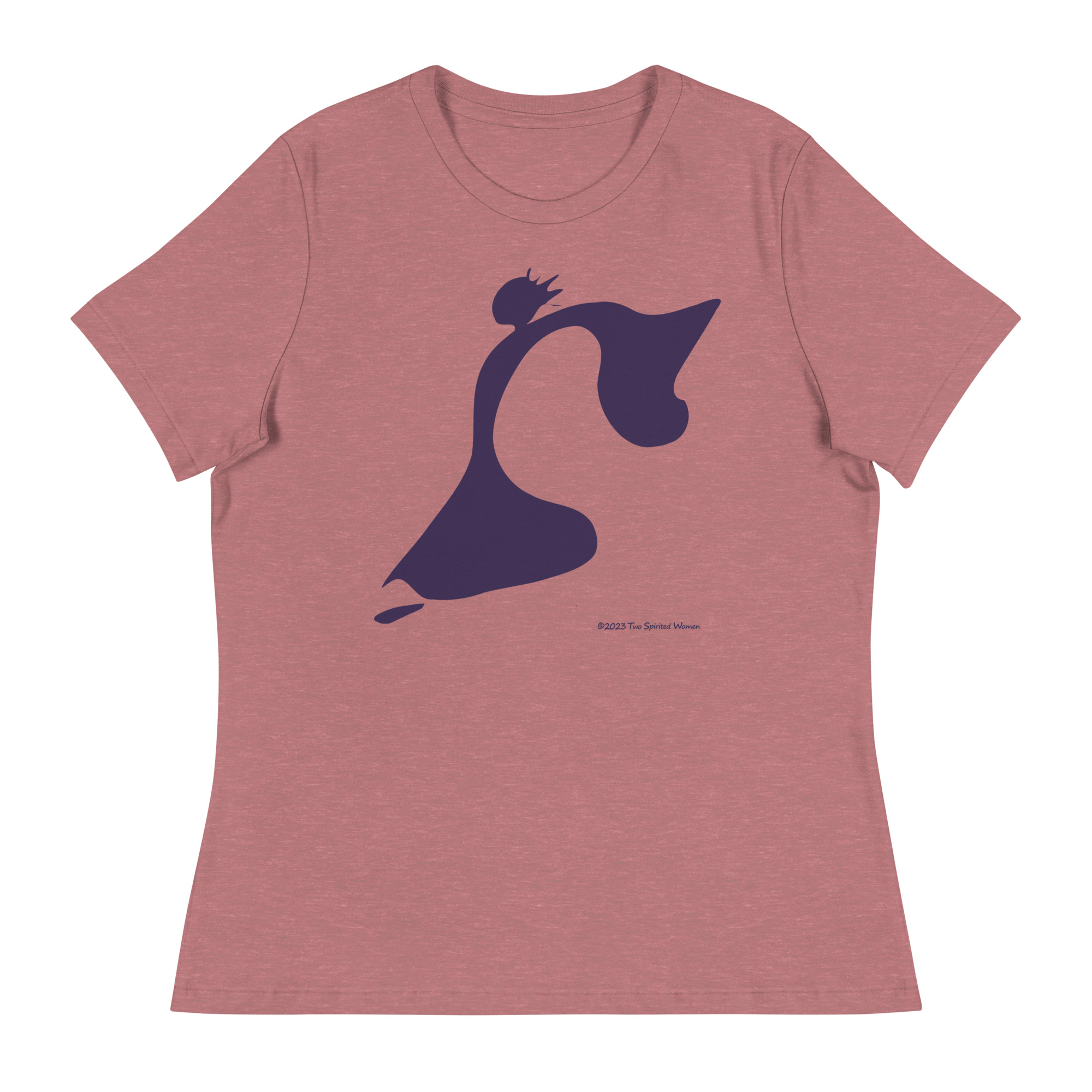 TAKE THE LEAP (purple) - Women's Relaxed T-Shirt - Image 5