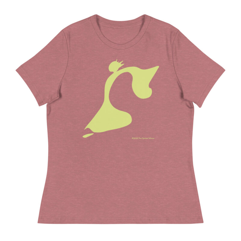 TAKE THE LEAP (yellow) - Women's Relaxed T-Shirt - Image 7