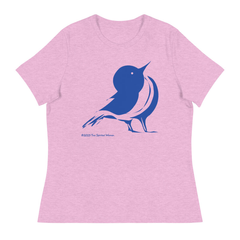 SONGBIRD (blue) - Women's Relaxed T-Shirt - Image 12