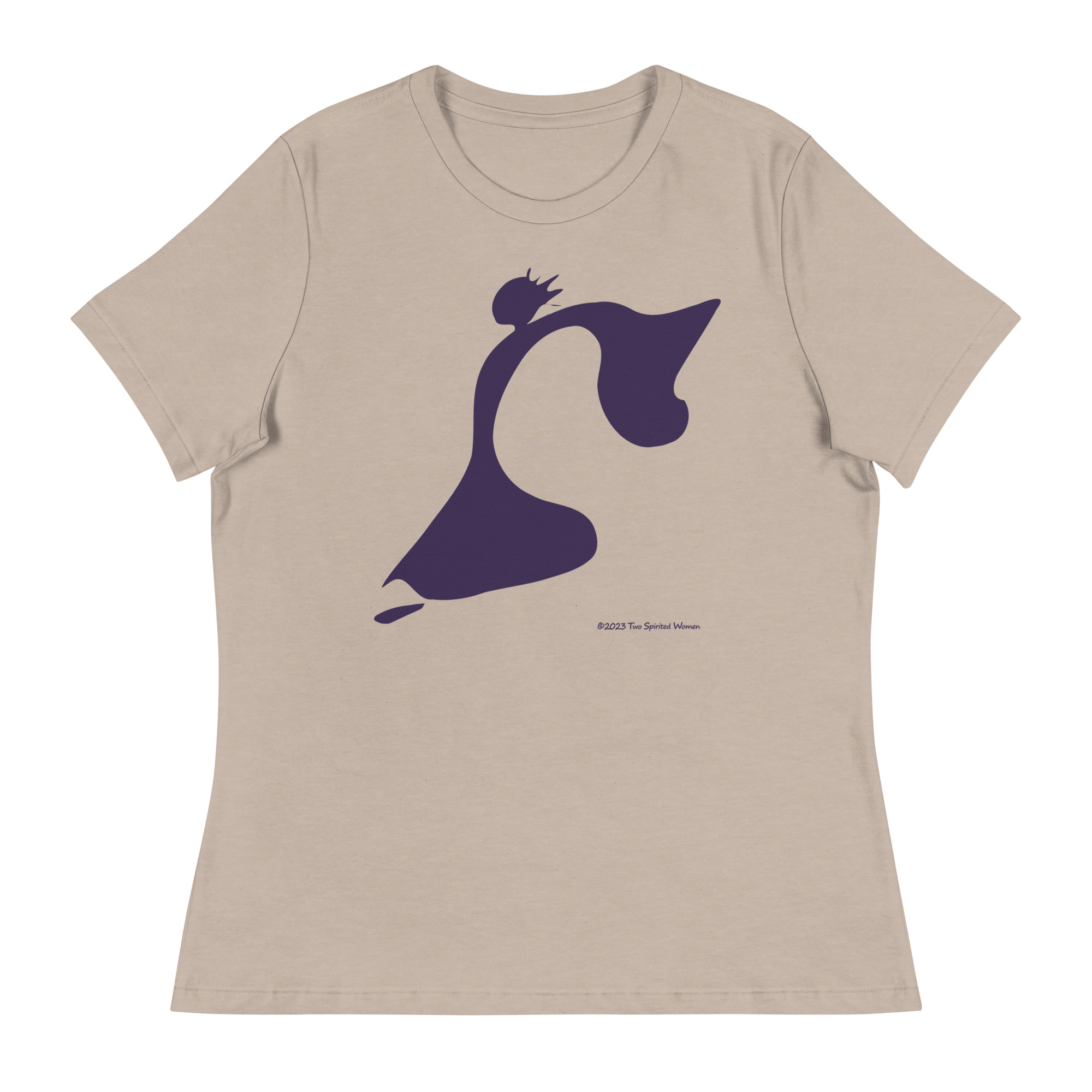 TAKE THE LEAP (purple) - Women's Relaxed T-Shirt - Image 9