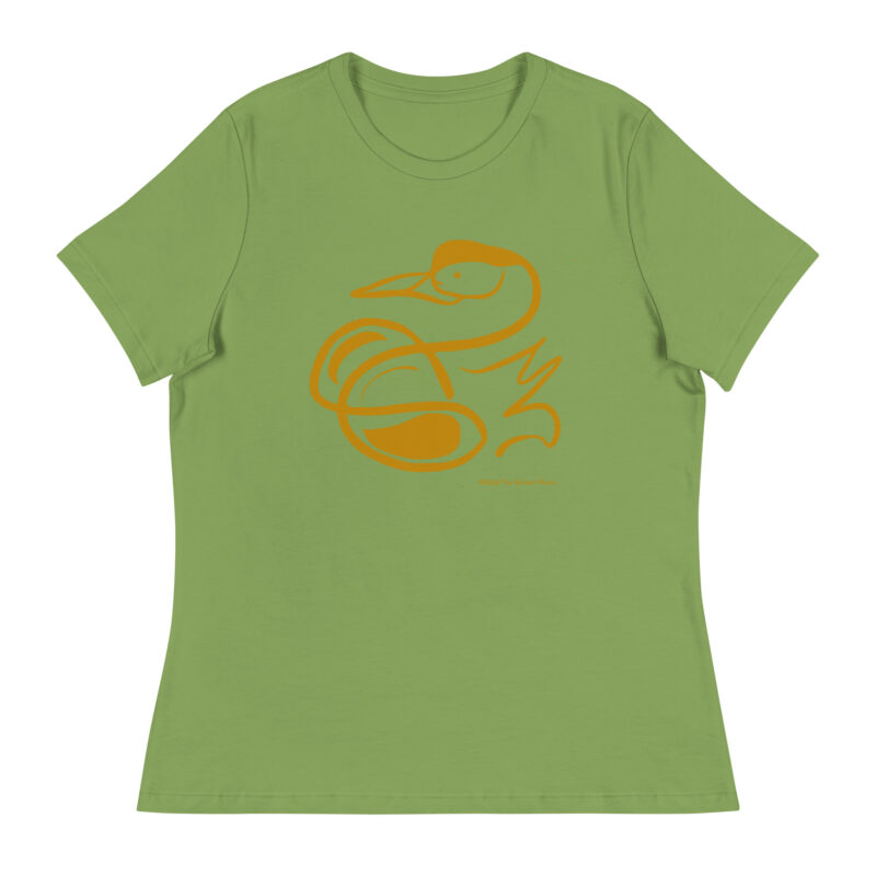 SWAN (gold) - Women's Relaxed T-Shirt - Image 4