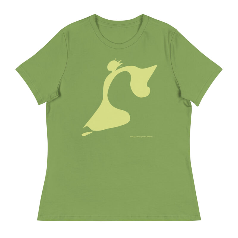 TAKE THE LEAP (yellow) - Women's Relaxed T-Shirt - Image 8