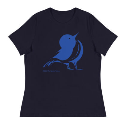 SONGBIRD (blue) - Women's Relaxed T-Shirt