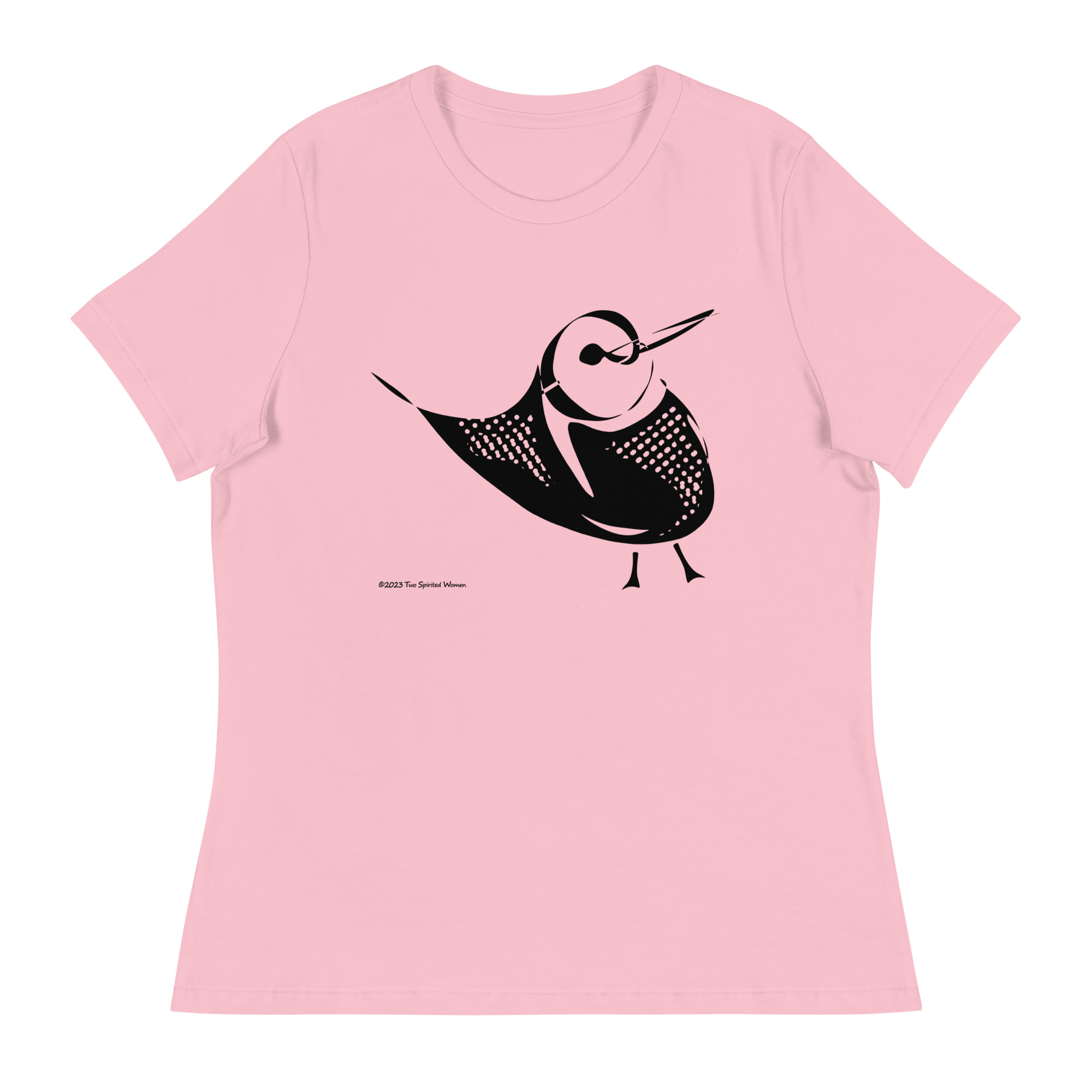 PERKY BIRD (black/white) - Women's Relaxed T-Shirt - Image 10