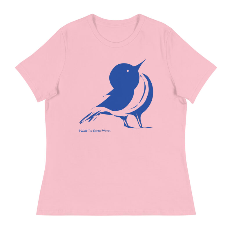 SONGBIRD (blue) - Women's Relaxed T-Shirt - Image 13