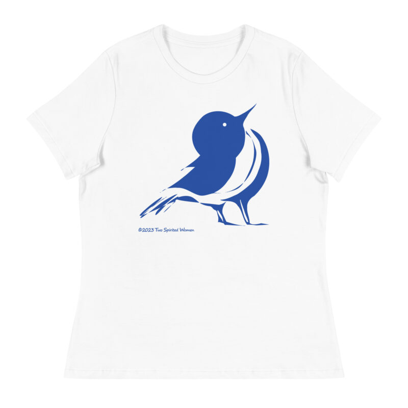 SONGBIRD (blue) - Women's Relaxed T-Shirt - Image 16
